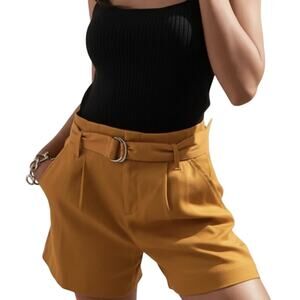 BANANA REPUBLIC Women’s Linen Blend High Waisted Belted Short size 6